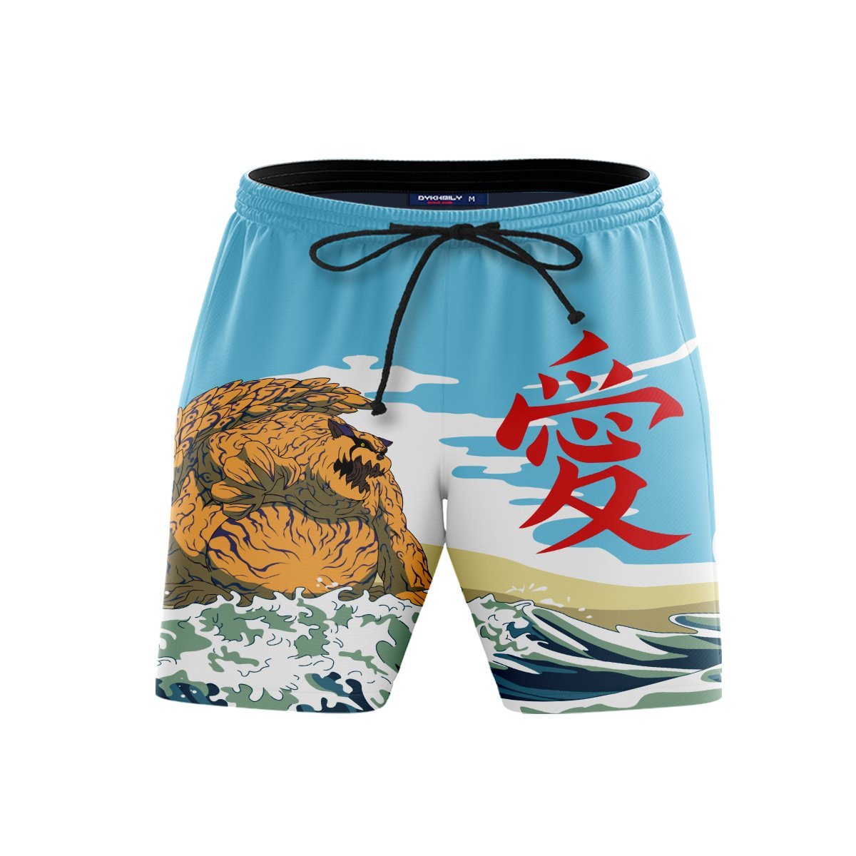 Gaara Summer Beach Shorts FDM3107 S Official Anime Swimsuit Merch