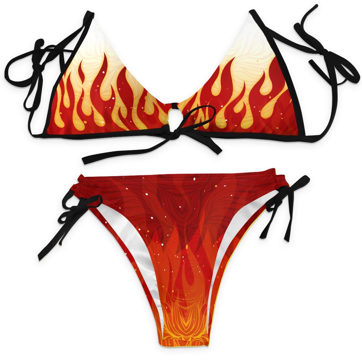 Kyojuro Fire Bikini Swimsuit FDM3107 XXS Official Anime Swimsuit Merch