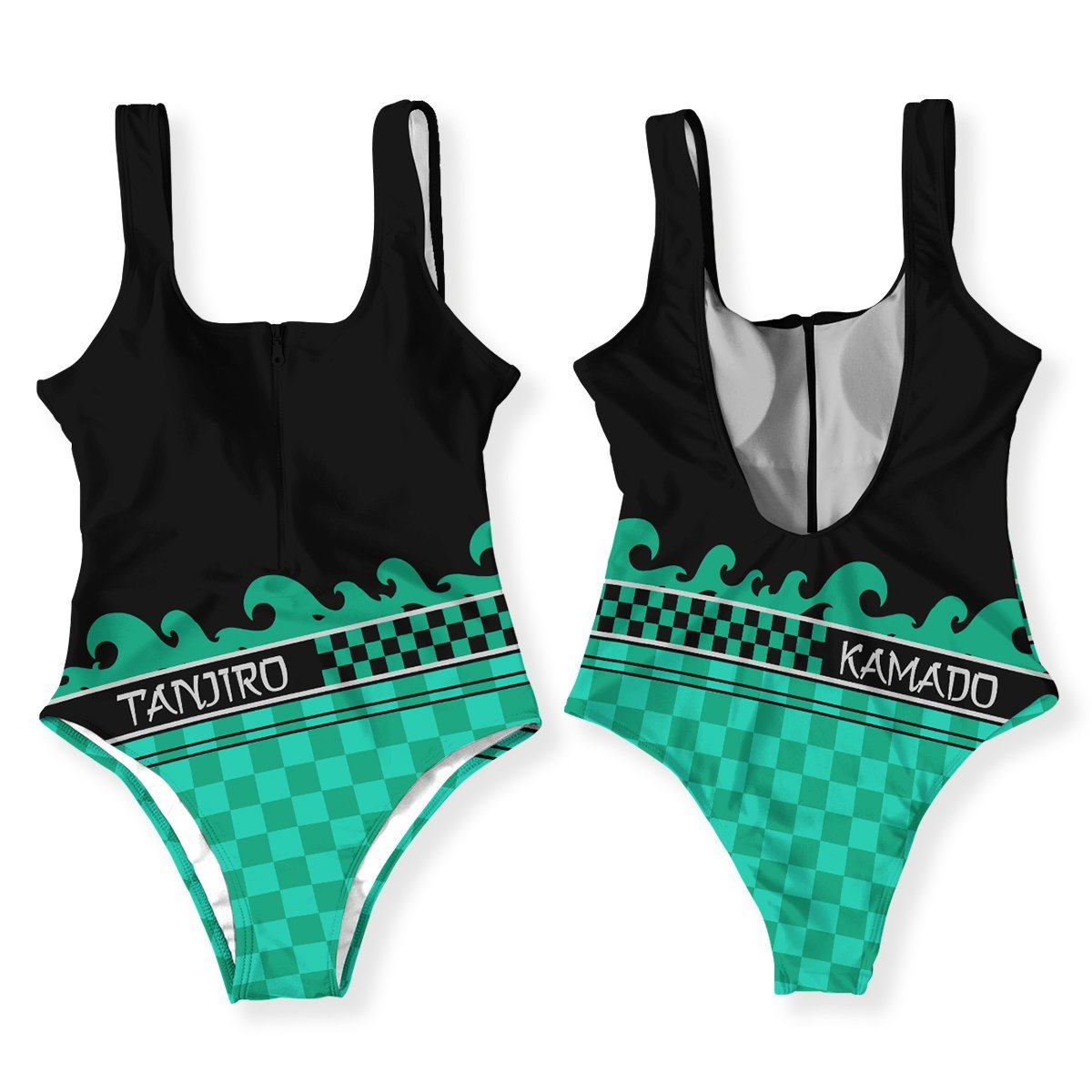 Summer Tanjiro One Piece Swimsuit FDM3107 XS Official Anime Swimsuit Merch