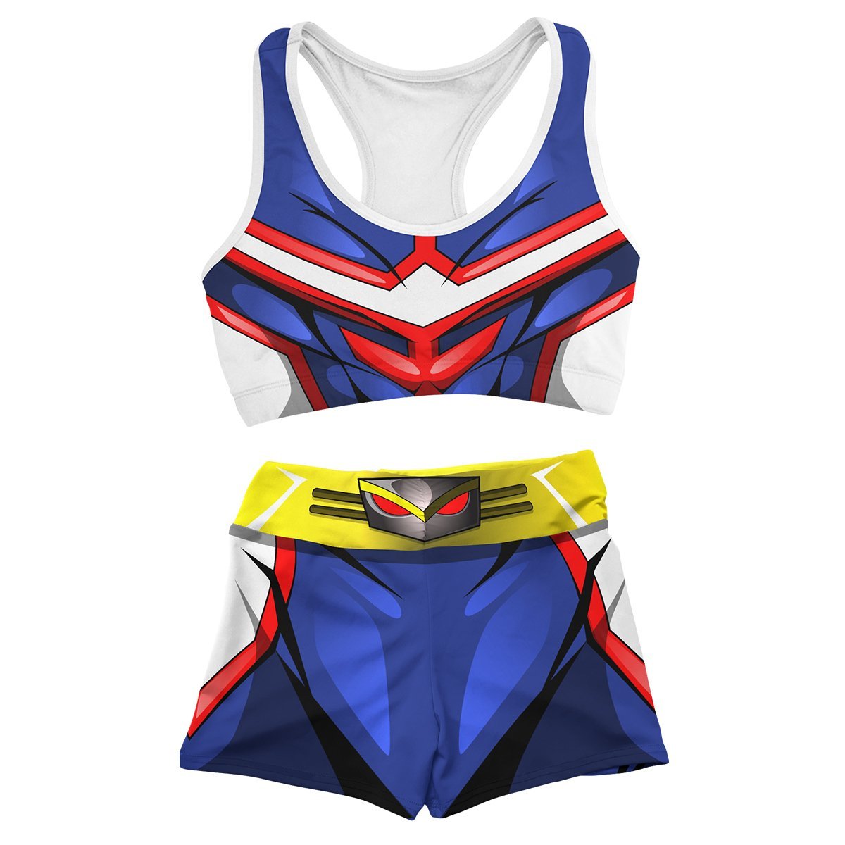 UA High All Might Active Wear Set FDM3107 Entire Set Official Anime Swimsuit Merch